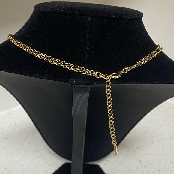 NWT Amber Sceats gold tone double coin necklace - Picture 5 of 7